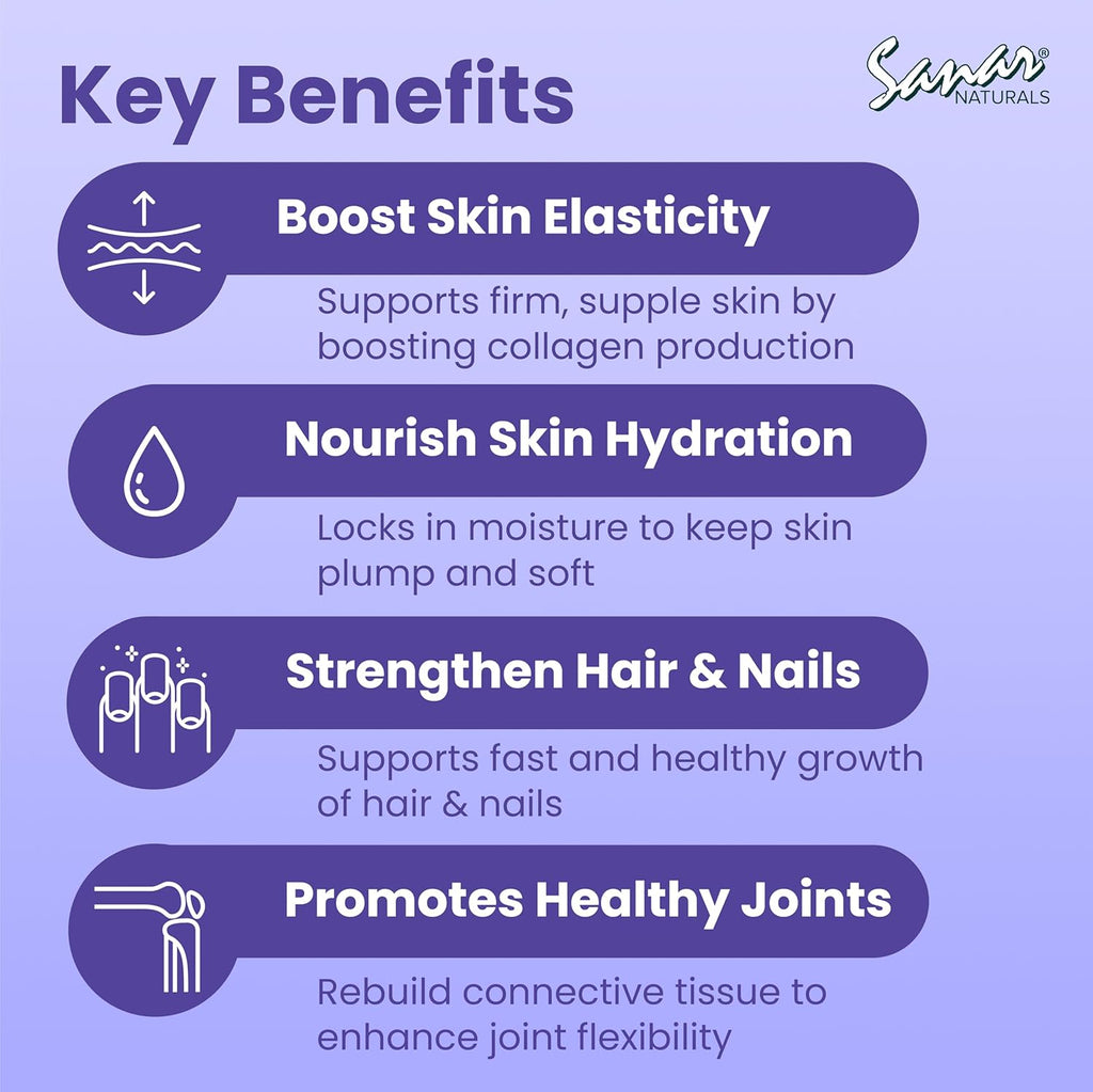 Sanar Naturals Collagen Pills with Vitamin C, E - Supports Hair, Nail, Skin, Joint & Bone Health - Hydrolyzed Collagen for Women & Men Supplement - Grass Fed, Non-GMO, 150 Capsules