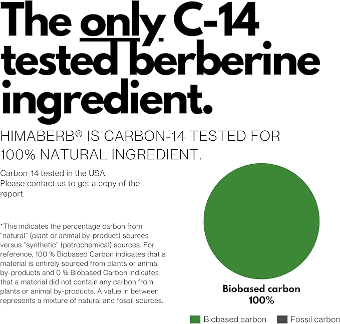 Clean Label Berberine HCl 97% - Clinically Studied Ultra High Strength Pure Berberine 500mg Supplement - 120 Capsules