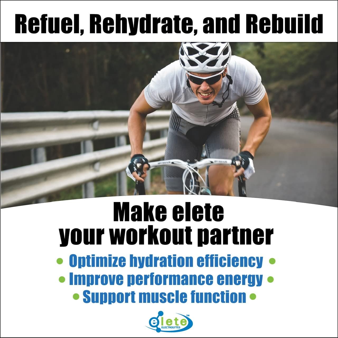 elete Electrolyte Add-in Hydration Drops | Sodium, Magnesium, Potassium & Trace Minerals | Unflavored, All Natural | Leg and Muscle Cramp Relief | Transform Any Drink into a Sports Drink, 8.3oz