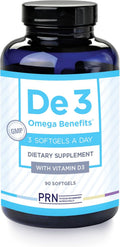 PRN De3 Dry Eye Ultra Pure rTG Omega 3 – Support for Dry Eyes - 2240mg EPA & DHA – New & Improved-Burpless-1 serving, 1-month supply