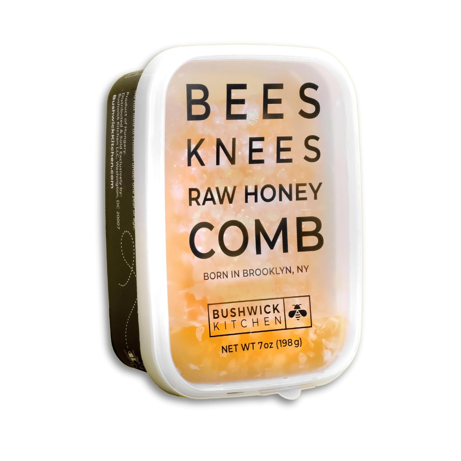 Bees Knees Raw Honeycomb, All Natural Acacia Honey Comb - Raw, Edible, Sweet & Delicious, Double Sealed Packaging for Freshness, 7oz