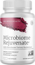 BIG BOLD HEALTH Microbiome Rejuvenate Prebiotic + Probiotic Supplement for Gut Health & Immune System Support - with Immune-Active Himalayan Tartary Buckwheat - Gluten-Free (60 Count (Pack of 1))