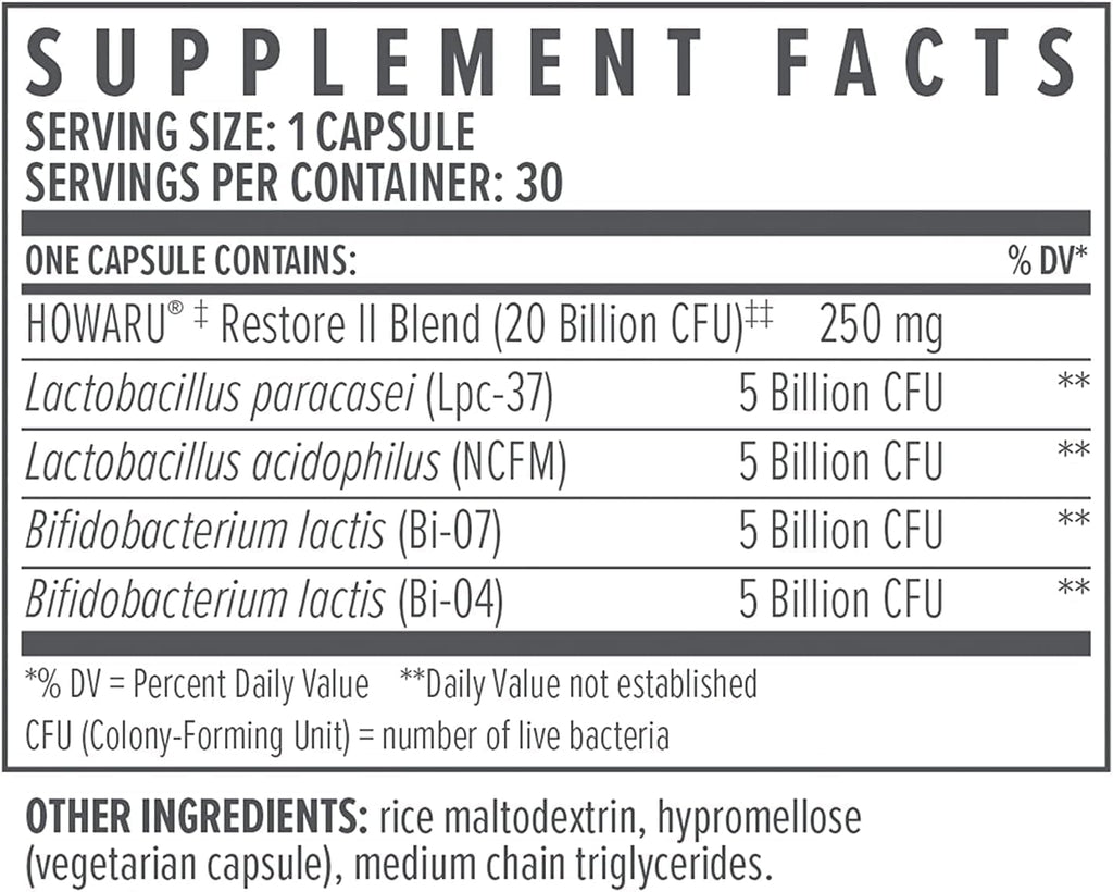 Biote Nutraceuticals - Multi-Strain PROBIOTIC 20B - Gut + Digestive (30 Capsules)