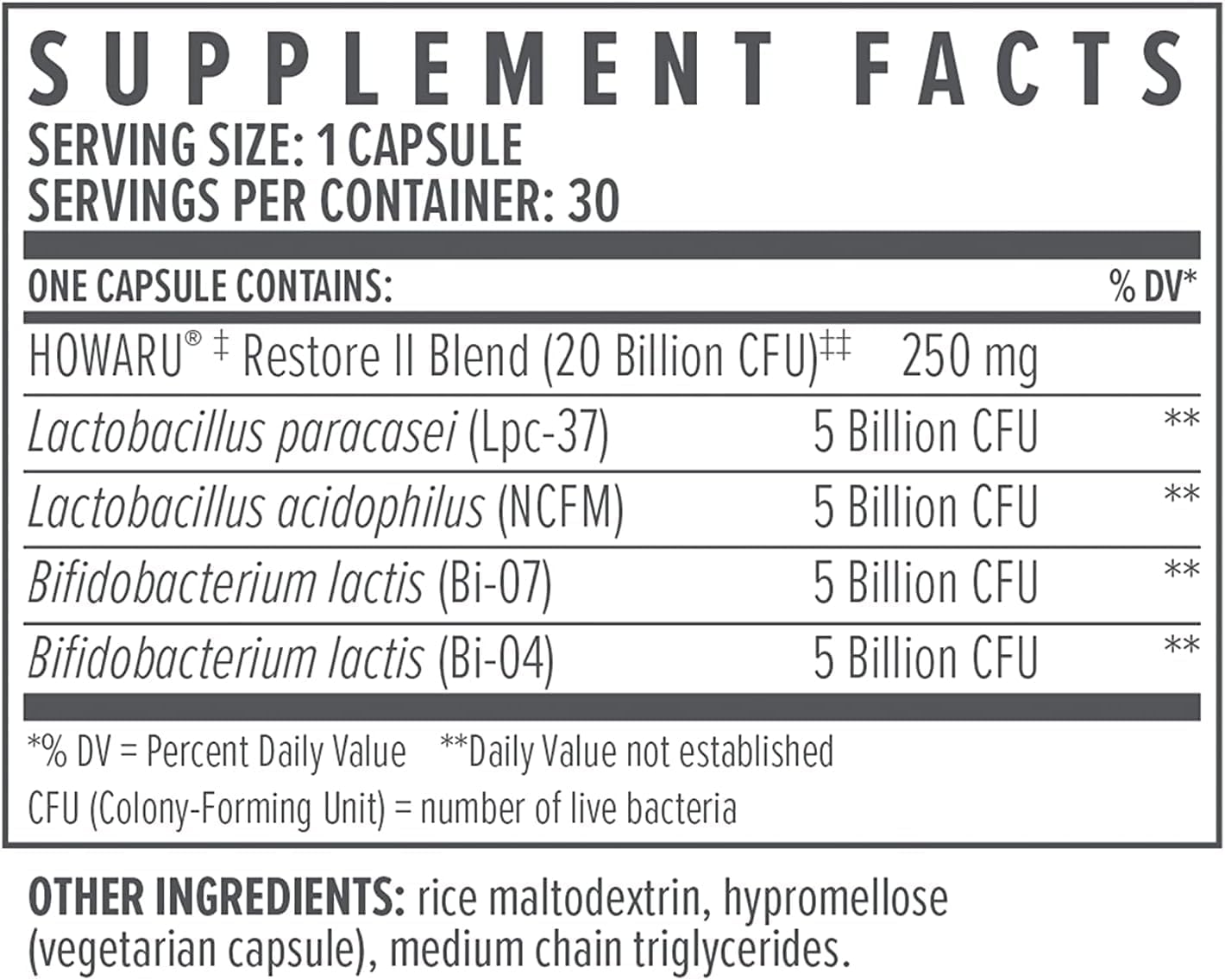 Biote Nutraceuticals - Multi-Strain PROBIOTIC 20B - Gut + Digestive (30 Capsules)