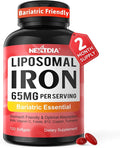 Liposomal Iron Supplement for Women, 65 mg with Vitamin C, Methylfolate, Bariatric Multivitamin with Iron for Gastric Bypass & Sleeve Recover, Post-Bariatric, Iron Level & Energy Support, 120 Softgels