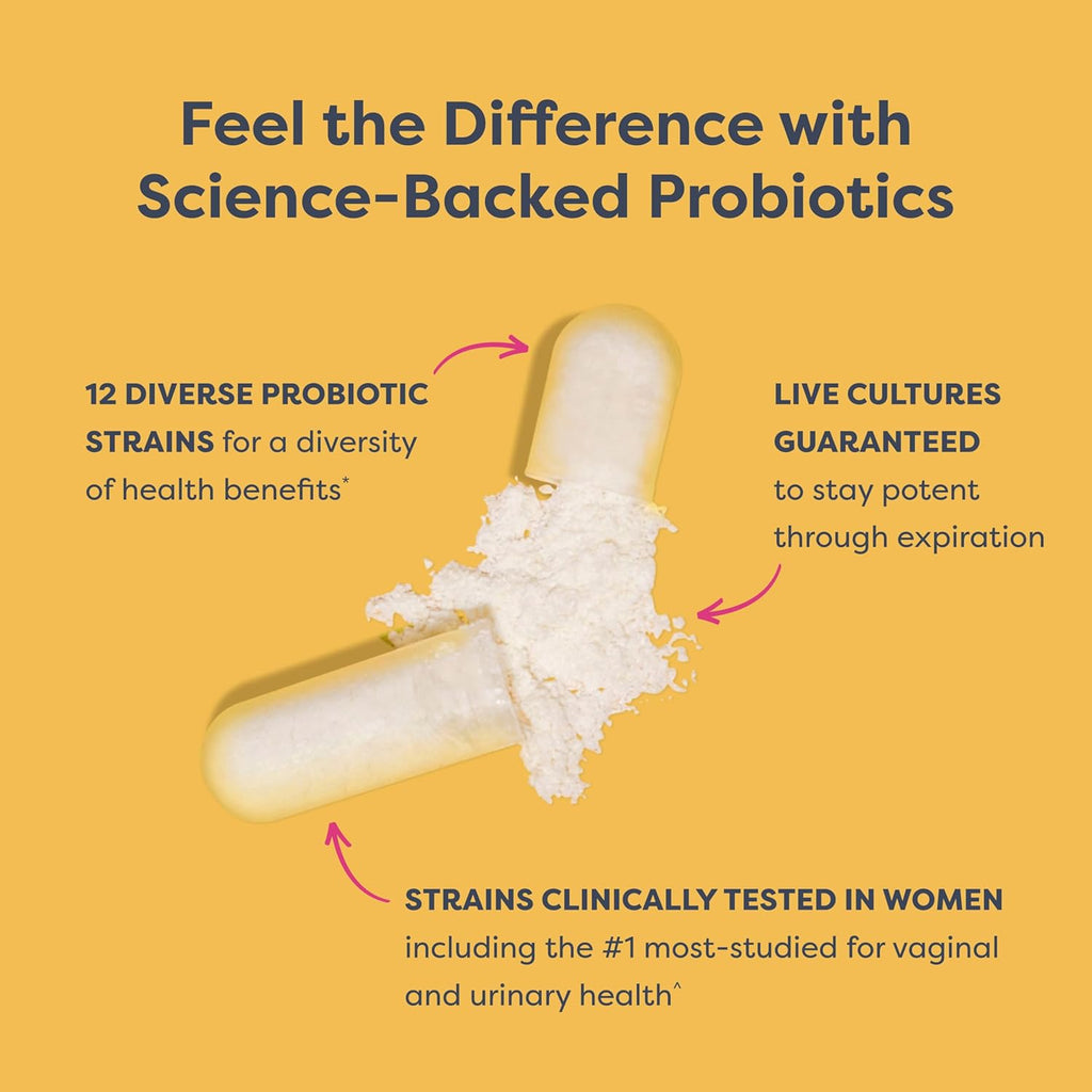 Renew Life Women's Probiotic Capsules, 50 Billion CFU Guaranteed, Supports pH Balance, Vaginal, Urinary, Digestive and Immune Health(2), L. Rhamnosus GG, Dairy, Soy and Gluten-Free, 30 Count