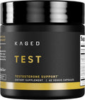 Kaged Test Capsules | Unflavored | Testosterone Booster Ferodrox | Premium Hormone Managment | LJ100 Tongkat Ali KSM-66 Ashwagandha Shilajit | Supplements for Men & Women | 60 Servings