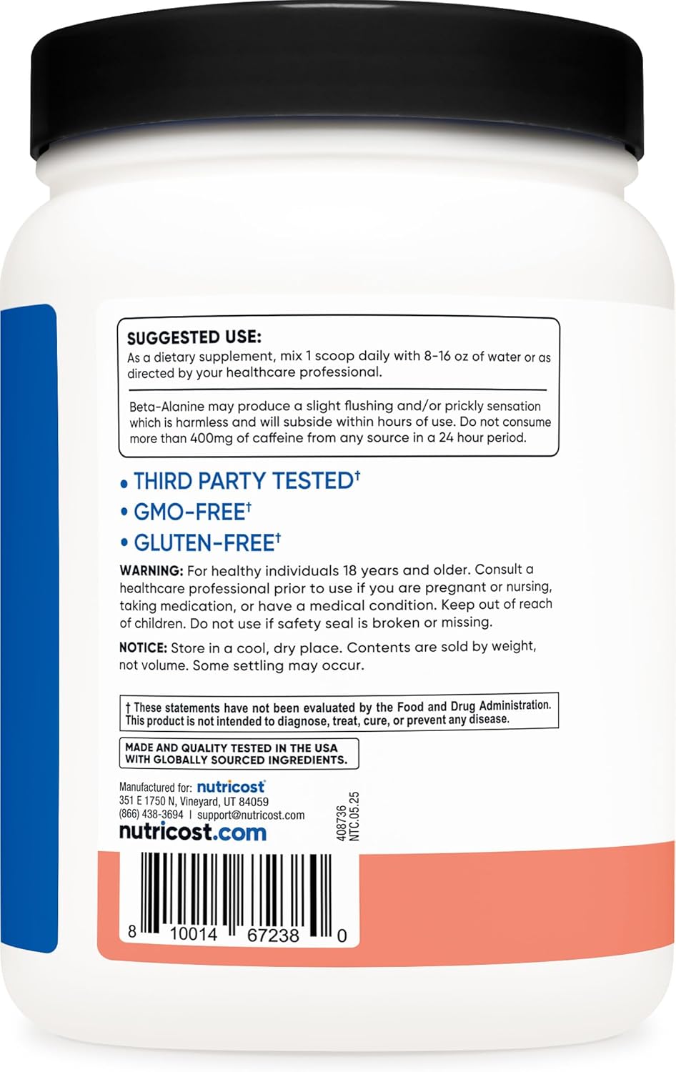 Nutricost Intra-Workout Powder, 30 Servings (Pink Lemonade) - Non-GMO, Gluten Free, Intraworkout Supplement