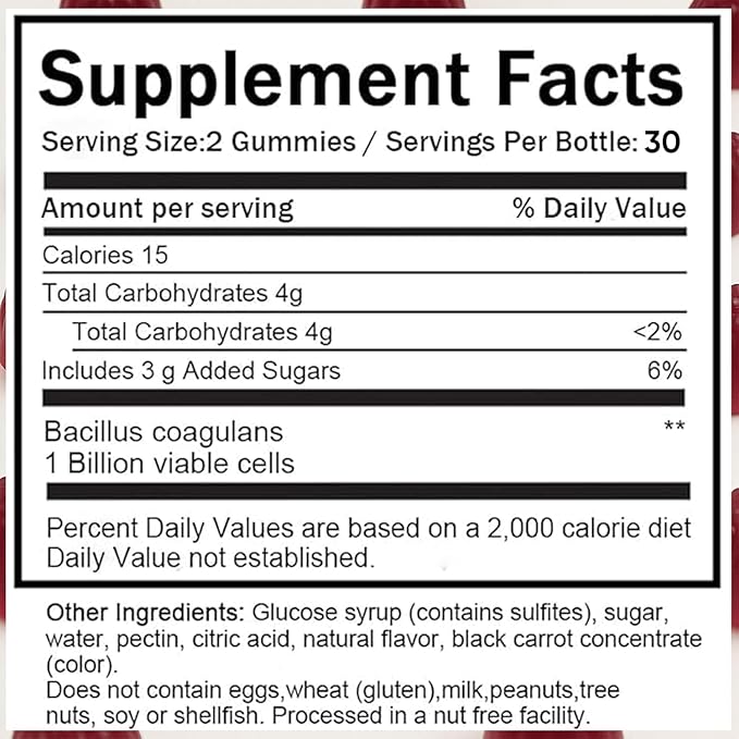 Clean Prebiotic Fiber Gummy, Clean Fiber Gummies for Men, Men Prebiotic Supplement for Digestive Gut Health, Non-GMO, 60 Gummies / 4g Fibers Per Serving