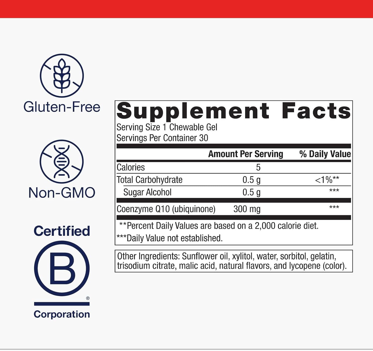 Metagenics NutraGems CoQ10 300 mg - Antioxidant Supplement - for Energy Production Support* - Coenzyme Q10 - Lycopene for Color - Non-GMO & Gluten-Free - 30 Chewable Gels