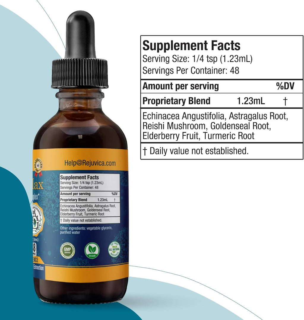 MunoMax - Advanced Immune Support Supplement - Liquid Delivery for Better Absorption - Echinacea, Astragalus, Reishi, Goldenseal, Elderberry & More!