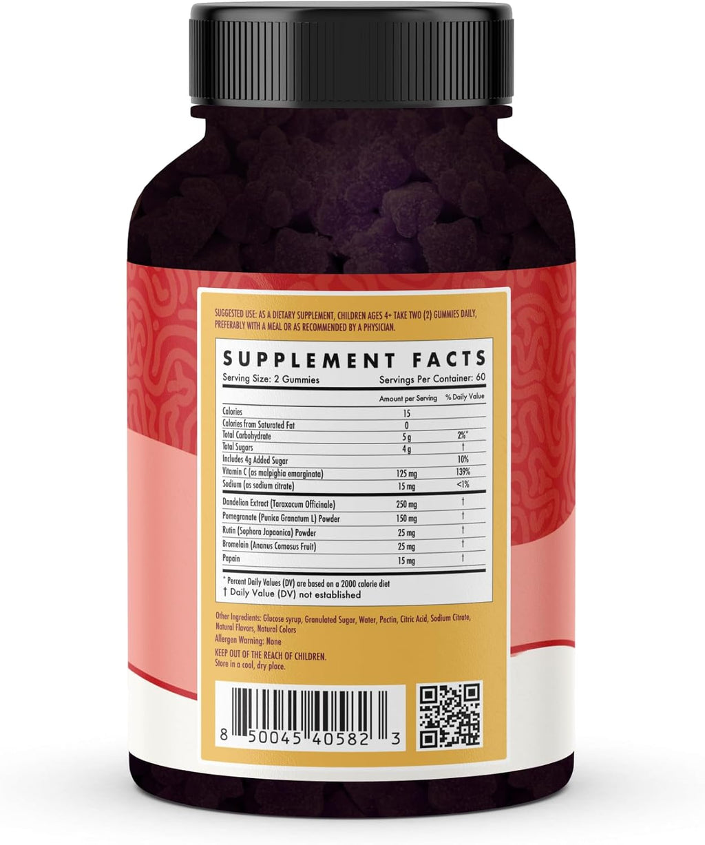 Kids Naturals Spike Support Gummies – Year-Round Wellness with Vitamin C, D & Zinc | 120ct (2 Month Supply)