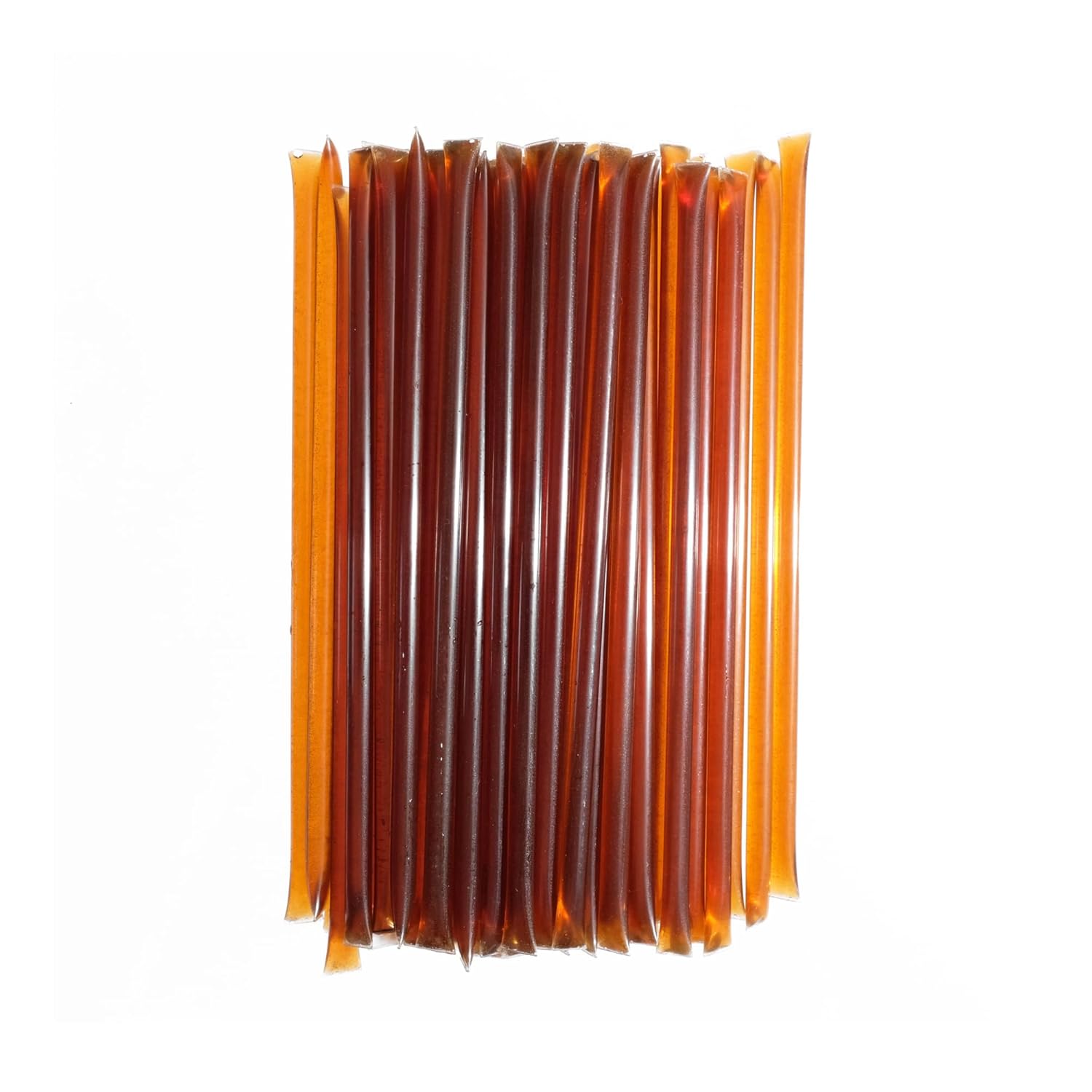 Bees Knees Spicy Raw Honey Sticks, 50 Count of Raw Honey Sticks for Tea, Made in the USA, Sweet with a Kick, Pure & All Natural, Unfiltered & Gluten Free, 50 Straws