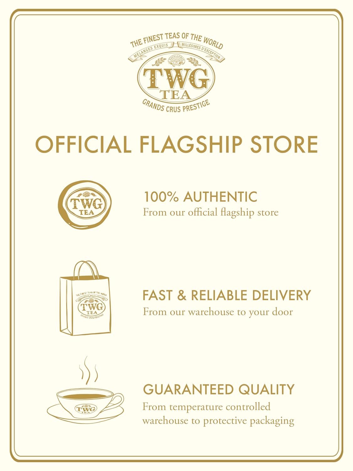 TWG Tea | Chamomile | Herbal Tea | Decaffeinated & Theine-Free | 15 Hand Sewn Cotton Teabags | Gift Set
