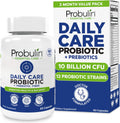 Probulin Daily Care Probiotic Supplement, Digestive, Gut, and Immune Health Support Capsules for Men and Women, 10 Billion CFU, Vegan, 60 Count Bottle