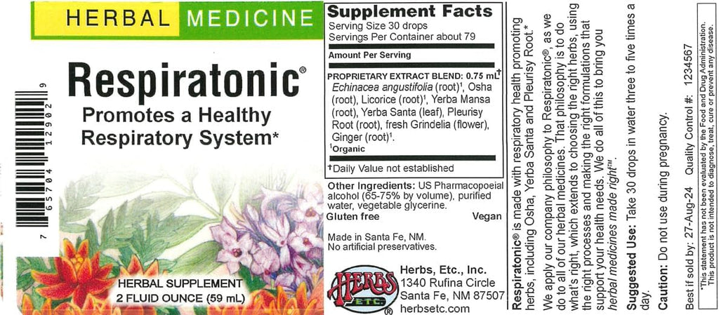 Herbs Etc. Respiratonic® 2 oz