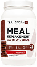 TransformHQ Meal Replacement Shake Powder 28 Servings (Chocolate) - Gluten Free, Non-GMO