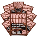 Happy Viking Triple Chocolate Plant Protein Powder, Created by Venus Williams, 20G Protein, Low Carb, Keto, Vegan, Gluten-Free, Non-GMO, Superfoods, Complete Meal Replacement, 8 Single Serve Packs