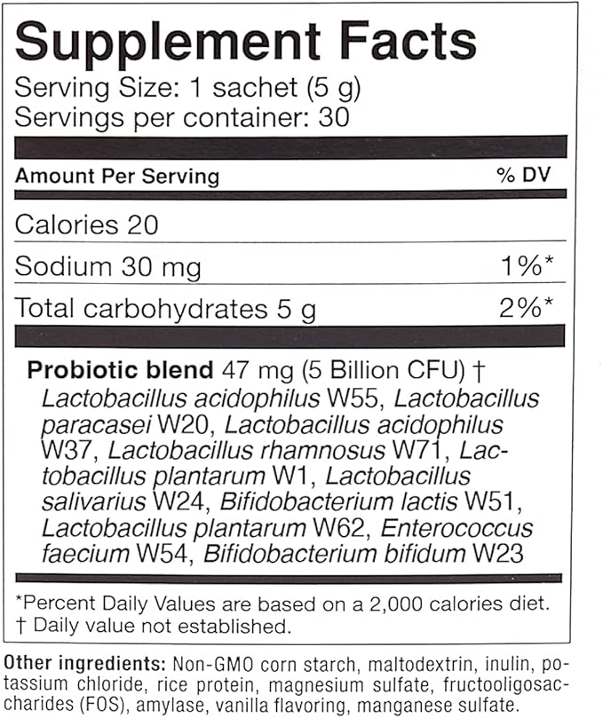 OMNi BiOTiC AB 10 - Clinically Tested Restorative Probiotic - Supports & Restores Gut Flora & Digestion - Digestive Probiotic for Diarrhea - Vegan, Hypoallergenic, Non-GMO (30 Daily Packets)