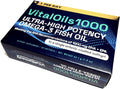 VitalOils1000 - Omega-3 Fish Oil 1200mg(750 DHA+450 EPA). IFOS 5-Star. Non-GMO & Gluten-Free. No Fishy Aftertaste. High Absorption, Brain, Heart, Prenatal Support, 30 Blister-Sealed Caps, Made in USA