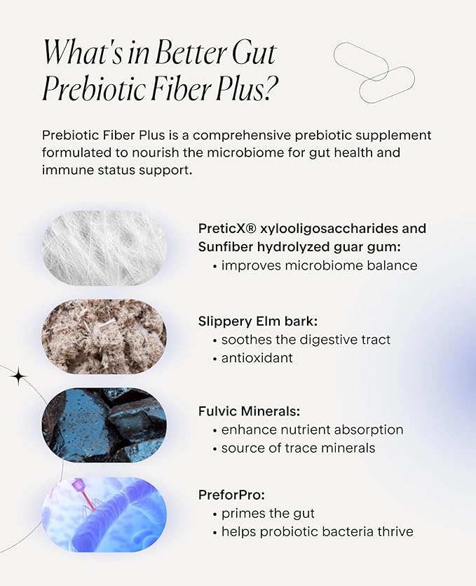 Goodness Lover Better Gut Prebiotic Fiber Plus, Digestive Health Supplement for Gut Health Support, Bloat Relief & Regularity Support, 30 Servings