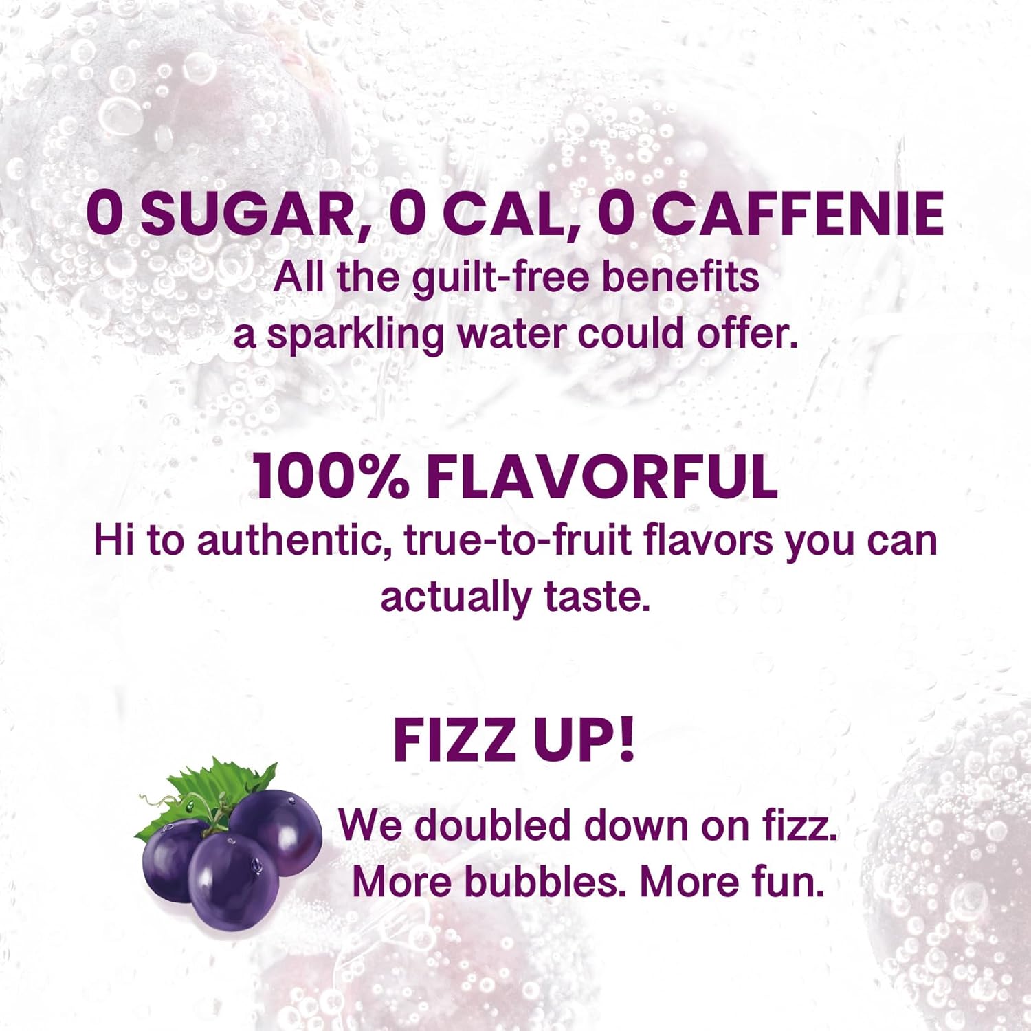 CHI FOREST Grape Delight sparkling water, 0 Sugar 0 Carolies, 11.15 oz* 24