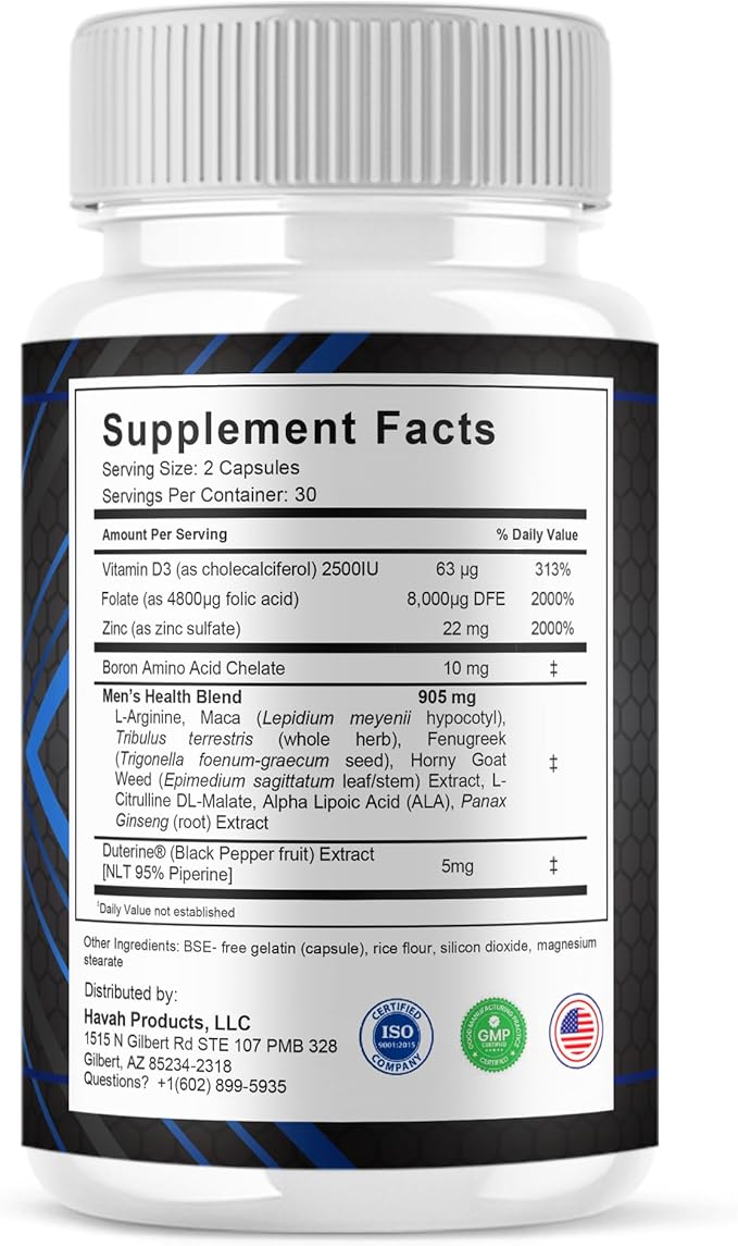 BLUE VIBE Vapofil Premium Wellness and Advanced Health Management Supplement Pills, Vapofil Maximum Strength Advanced Daily Health Support and Overall Wellness Supplement (2 Pack - 120 Capsules)