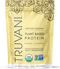 Truvani Vegan Pea Protein Powder | Banana Cinnamon | 20g Organic Plant Based Protein | 20 Servings | Keto | Gluten & Dairy Free | Low Carb | No Added Sugar