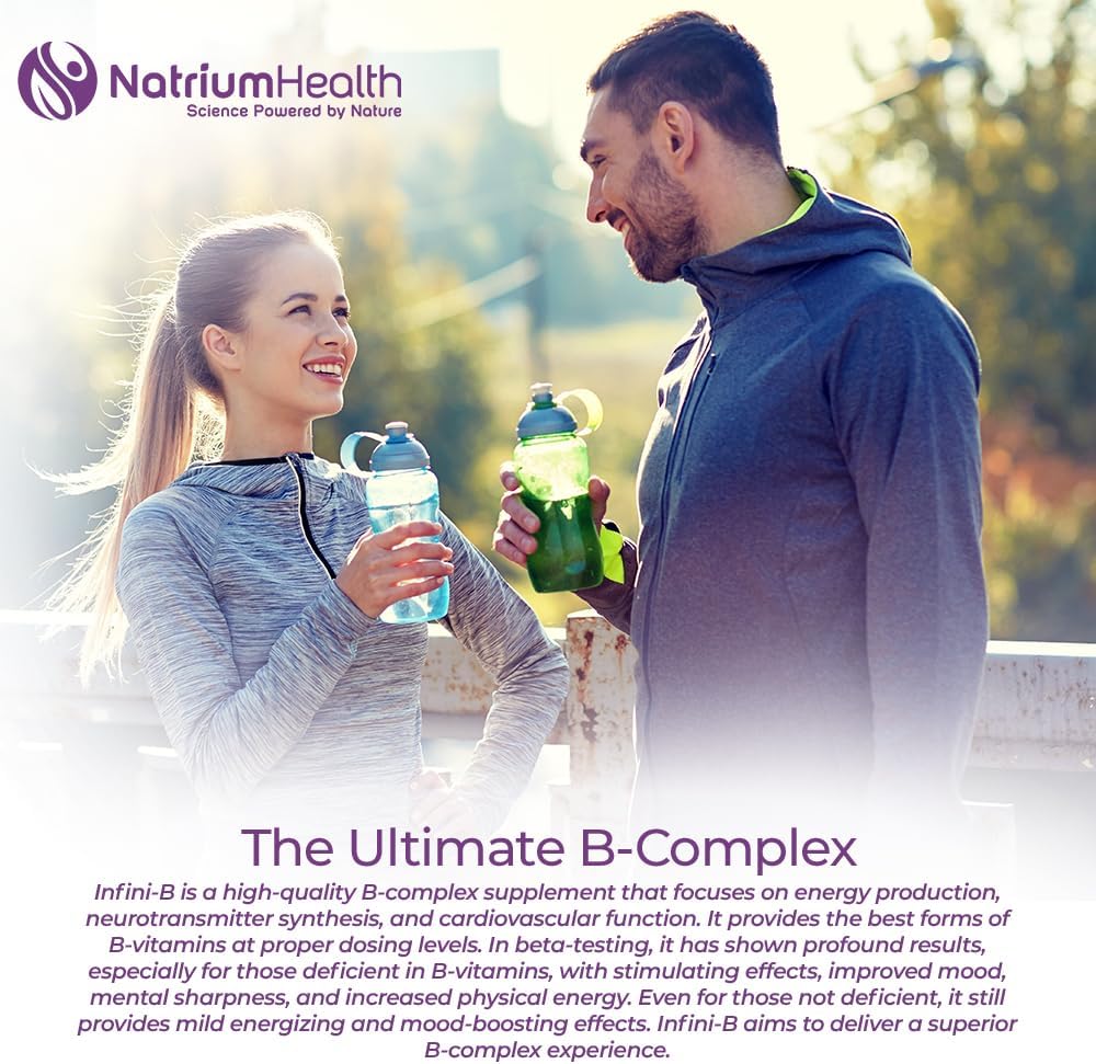 Nootropics Depot Infini-B Advanced B-Complex | Optimal Absorption & Bio-Availability | Enhanced Cognitive & Metabolic Support | 120 Capsules