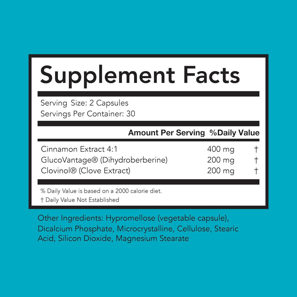 Glycevia - GlucoVantage Dihydroberberine Supplement for Nutrient Regulation and Energy Support - High-Efficacy Balance Supplement, 90 Servings