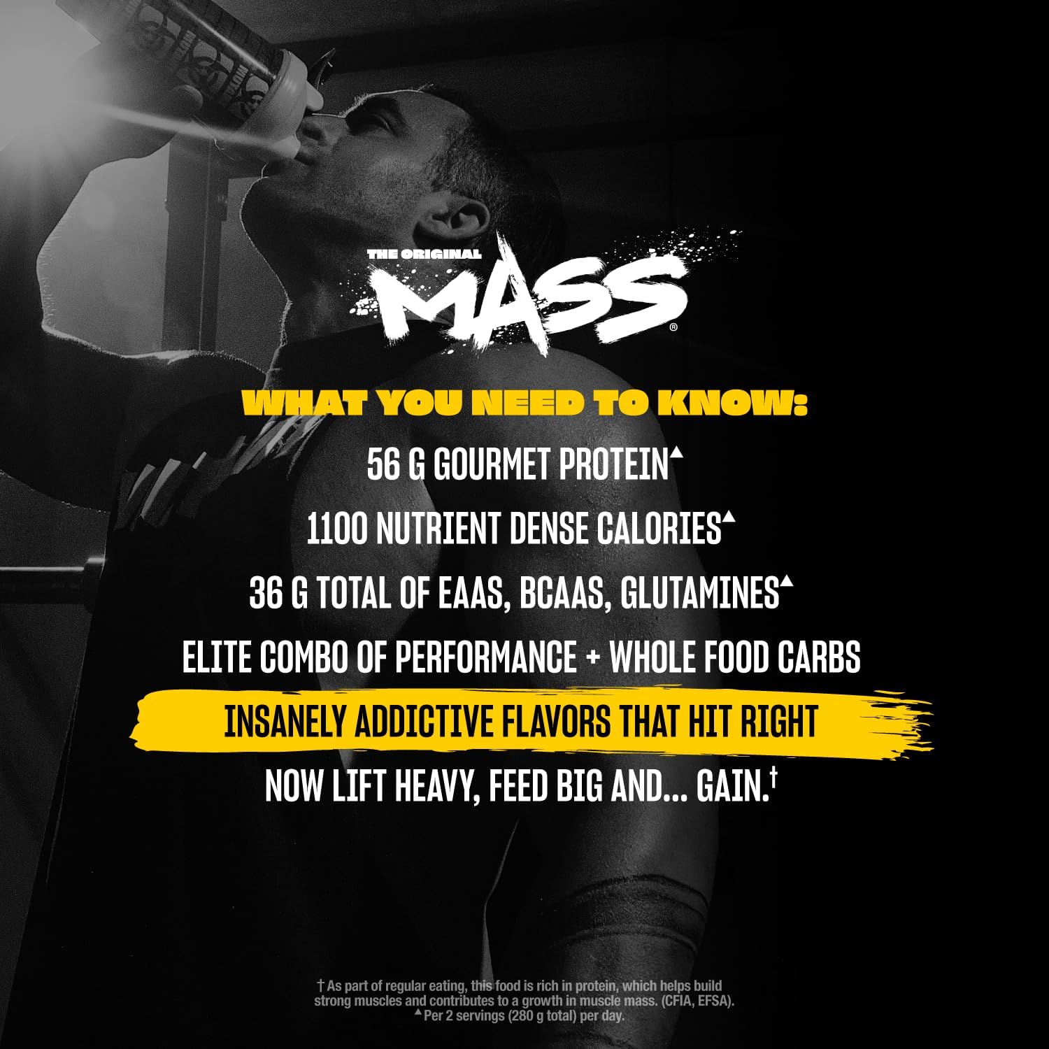 Mutant Mass | Weight Mass Gainer Protein Powder - high Calorie Protein Powder for Mass gain - Strawberry Banana - 5 Pound