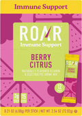 ROAR Immune Support Powder - Hydration Packets with Zinc and Elderberry - Electrolytes Powder - No GMOs, Gluten Free - Berry Citrus - 12 pc