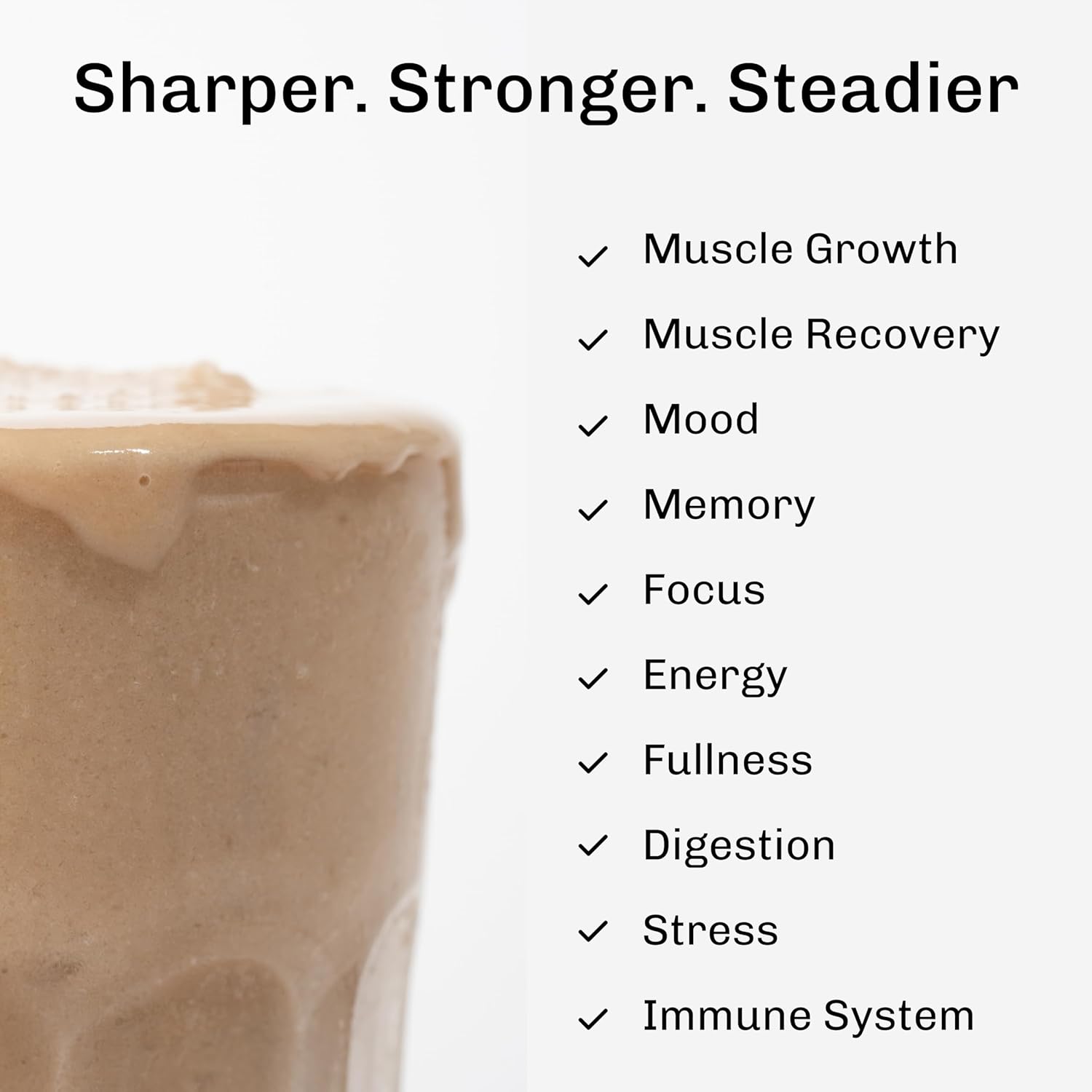 MUDWTR Nourish | Vanilla Mushroom Protein Powder | 2,000mg Adaptogenic Mushrooms | Vegan Protein Powder | USDA Organic | Focus, Mood & Digestion Support | Vanilla, Lion's Mane, Bacopa | 15 Servings