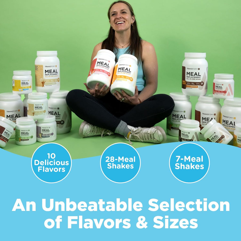 TransformHQ Meal Replacement Shake Powder 28 Servings (Chocolate Peanut Butter) - Gluten Free, Non-GMO