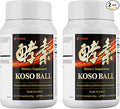 Koso Ball Infused with Pure 160 Fermented Ingredients, Supports Stomach & Intestine Health, Immune Health, Japanese Supplements for Overall Wellness & Balanced Nutrition, Small 342 Pieces, Pack of 2