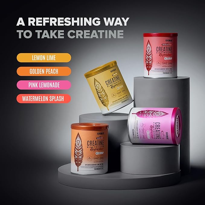 BIRDMAN Creatine Refresher | Creatine Monohydrate Powder with Electrolytes, Magnesium Glycinate & Vitamins | Creaclean Seal | Sugar Free, Low Calorie | Lemon Lime | 30 Servings