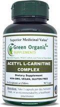 Acetyl L-Carnitine, Carnitine, ALC, 90 VCaps, High Absorbable, Non-GMO, Gluten-Free (Single)