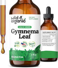 Wild & Organic Gymnema Sylvestre Extract Drops - Sugar-Free Gymnema Sylvestre Supplements - Gurmar Powder Based Tincture - Vegan, Alcohol-Free Leaf Liquid Drops - 4 fl oz