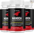 (3 Pack) Manboa Capsules Advanced Formula - Official Manboa Daily Premium Supplement Support Maximum Strength, All Natural for Overall Healths - 180 Capsules for 3 Months