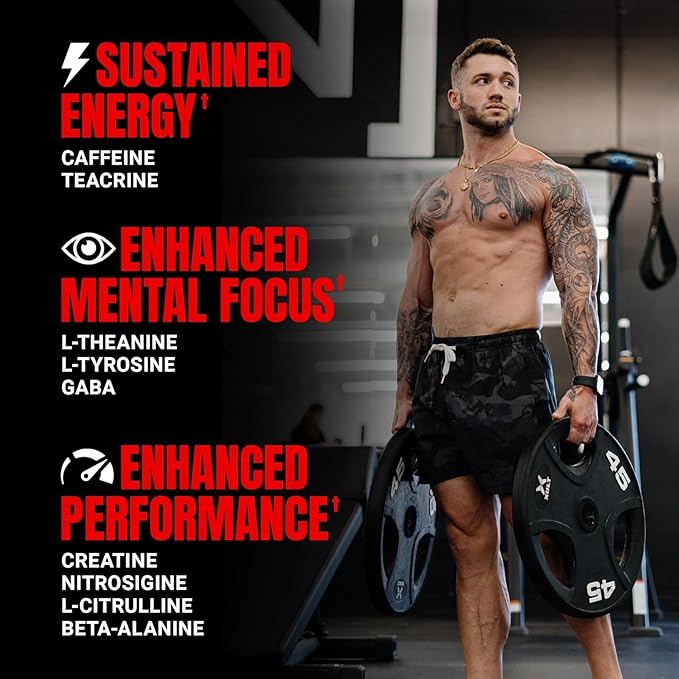 PROSUPPS Mr. Hyde Signature Pre Workout Powder with Creatine, Beta Alanine & Caffeine - Performance, Energy & Endurance - Clean Fitness & Gym Supplements for Men & Women (Watermelon, 30 Servings)