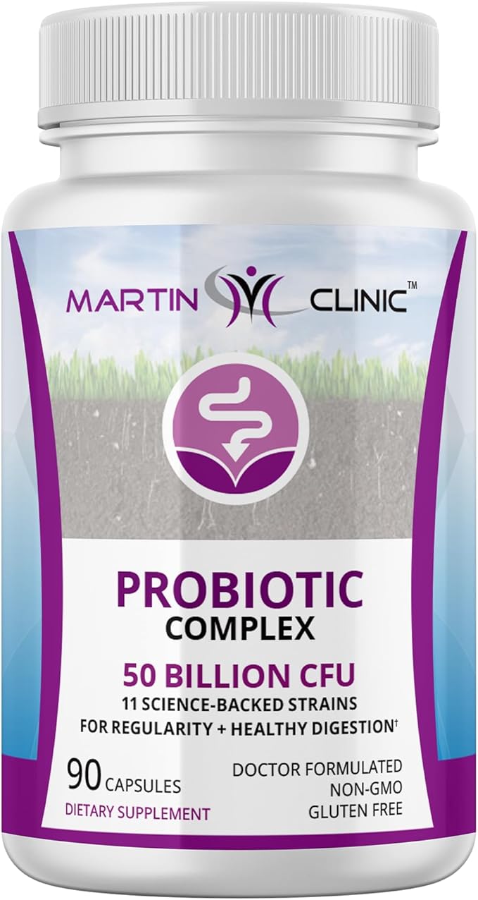 Probiotic for Gut Health & Immune Support — Daily Digestive Balance, Bloating Relief & Better Nutrient Absorption — 60 Capsules
