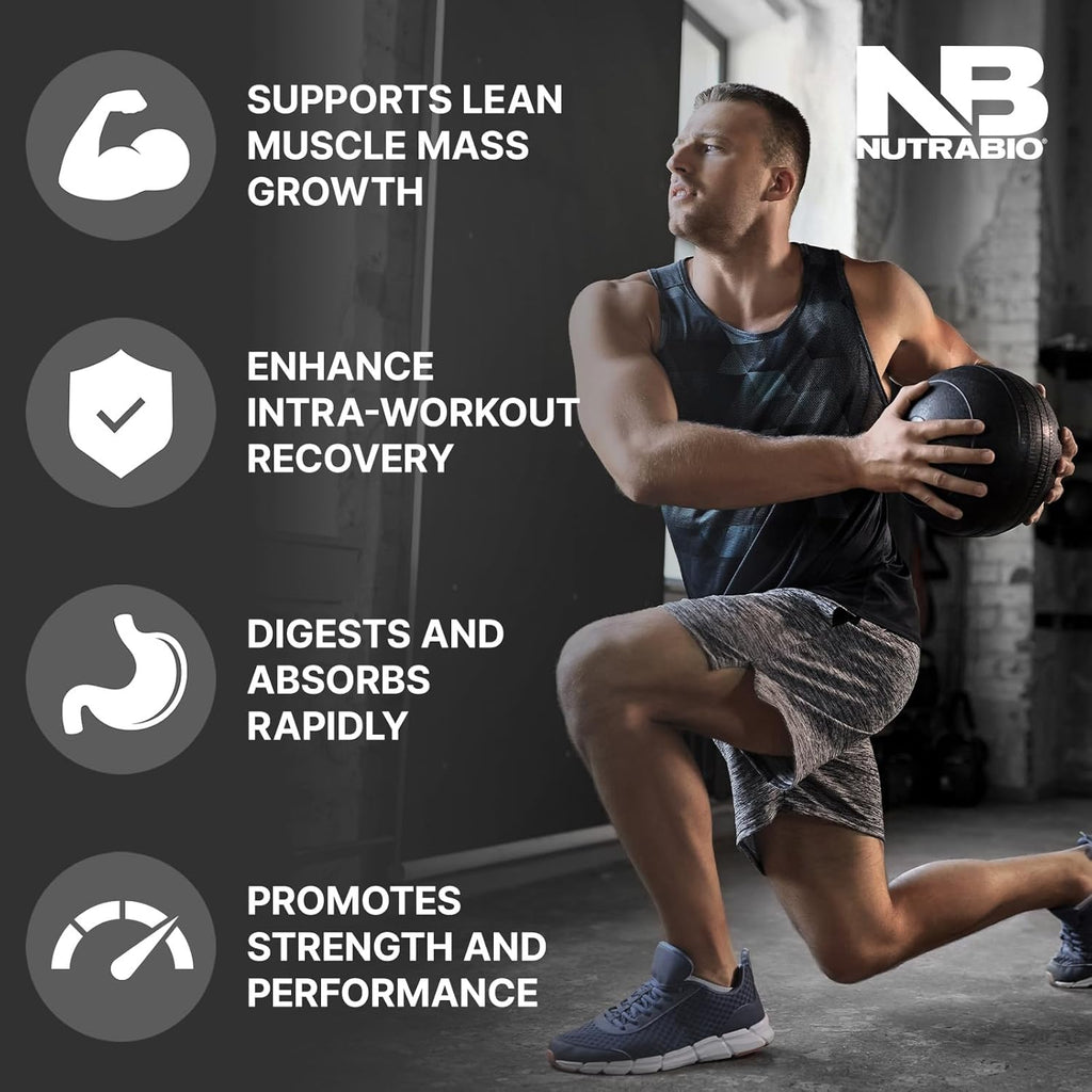 NutraBio Intra Blast Bcaa Powder Amino Acid Supplement, Electrolyte & Hydration Blend, Intra, Pre Workout & Muscle Recovery, 20g Eaa Amino Acids Powder, 5g Glutamine- New York Punch, 30 Serving