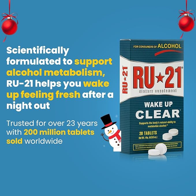 The Supplement for When You Want to Drink & Go to Work The Next Morning | Feel Better After Celebrating & Support Your Liver | Trusted for 23 Years | Made in USA (20-Pill x 6-Pack, 60 Servings)