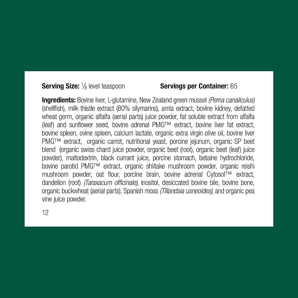 Standard Process Canine Dermal Support - Skin & Adrenal Gland Support Supplement - Comprehensive Skin Health Support Supplement for Dogs - Daily Immune & Liver Support Powder - 30 g