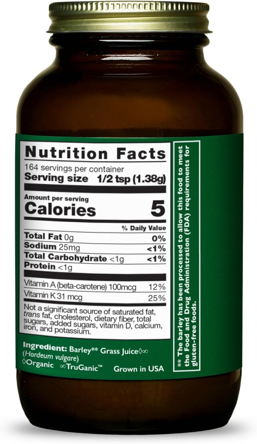 HealthForce SuperFoods Barley Grass Juice – 8 oz Powder