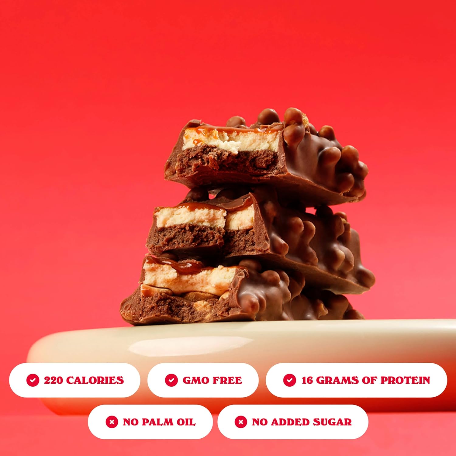 Barebells Soft Protein Bars Marshmallow Peanut Road – 24 Bars Total (2 Packs of 12) – High Protein Snacks with 16g of Protein, Fluffy Chocolate Nutritional Treat, No Added Sugar, Breakfast Bars