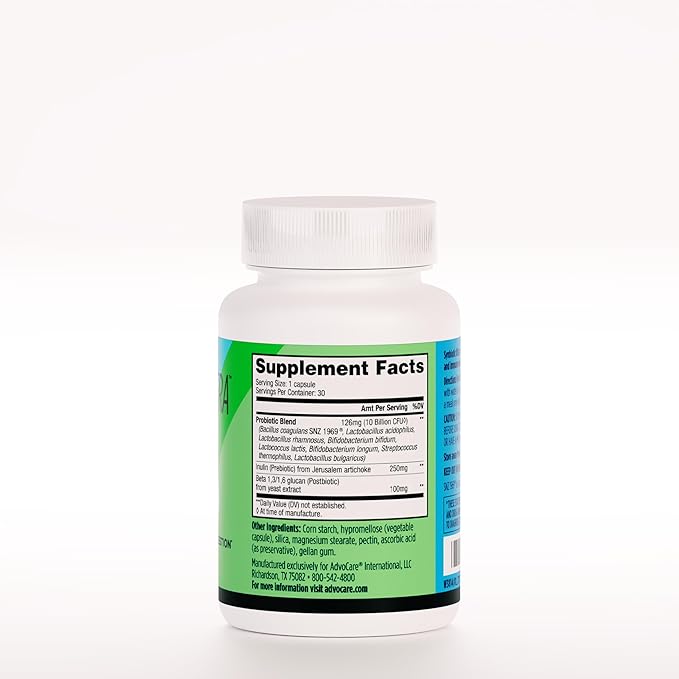 AdvoCare Synbiotic Ultra - Digestive & Gut Health Supplement - Offers Immune Support* - Includes Prebiotics, Probiotics & Postbiotics - 30 Capsules