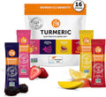ZYN Electrolyte Drink Mix Hydration Packets, Electrolytes Powder, Hydration Packets w/Turmeric Curcumin, Vitamin C and D, Zinc, Hydrate Electrolyte Powder Packets for Wellness, Variety Pack of 16