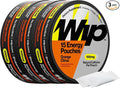 Wip Energy Pouches | 100mg Natural Caffeine | Vitamins and Minerals | Orange Citrus | 15 Pouches Per Can | 3 Cans